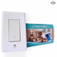 Smart Three-Way Switch with Wallplate, White, Google Home and Alexa compatible, 2.4Ghz Wi-Fi, no Hub required